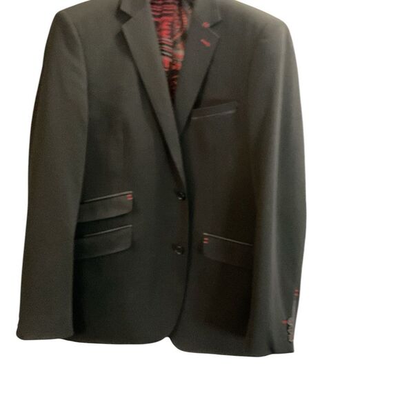 nOir Jewelry Black Sport Coat with Notched Lapel - Picture 7 of 9